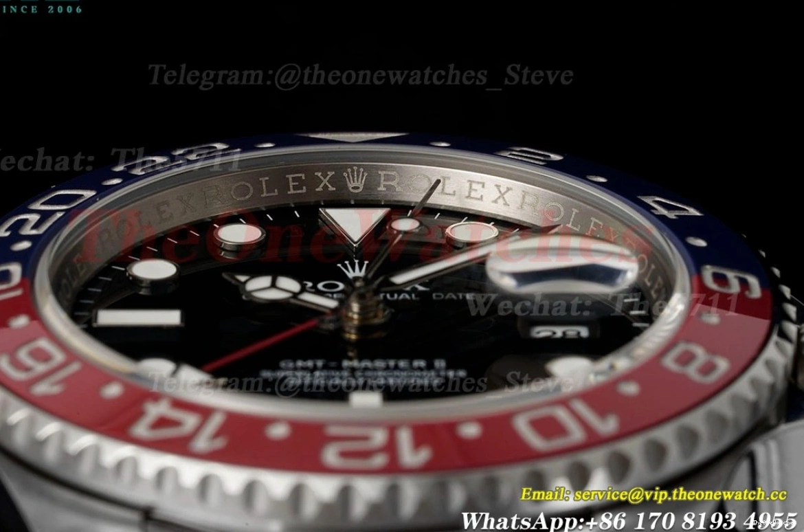 SS II GMT VR3285 40mm Oys EWEF Black Master SS Pepsi 126710 Dial 0423